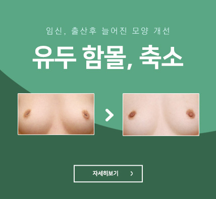 유두 함몰, 축소 - 임신, 출산후 늘어진 모양 개선 